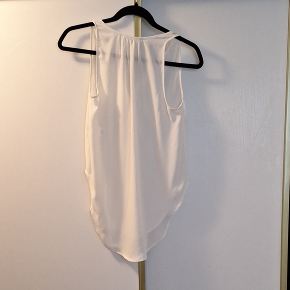 White V-Neck Tank Top - Picture 3 of 3